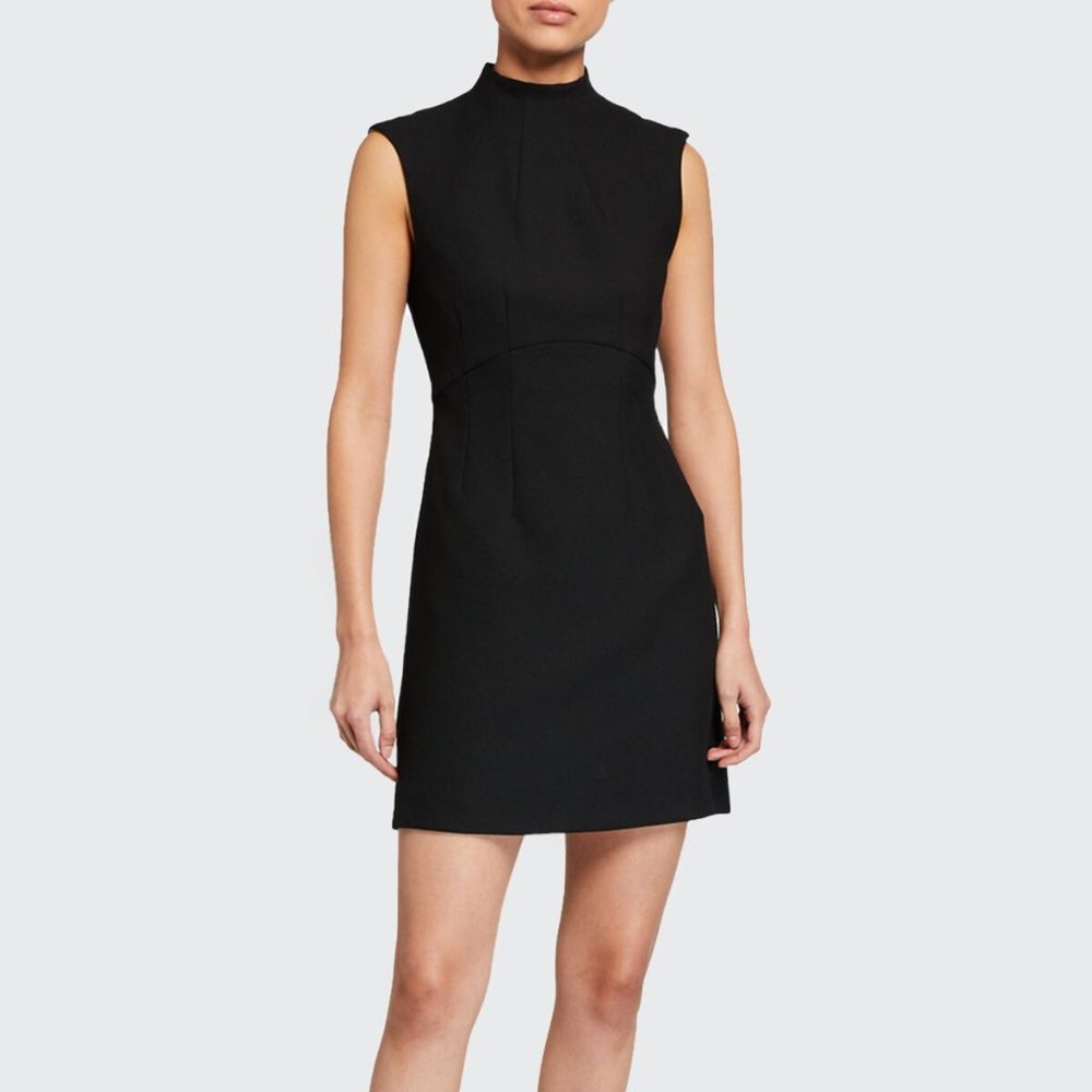 VERONICA BEARD TURNER BLACK SHIFT DRESS